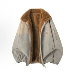 Faux-Fur lined Suede Jacket